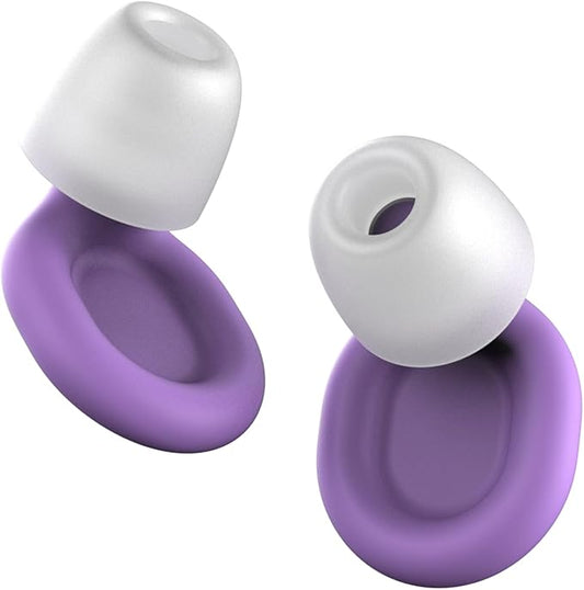 Soundary Ear Plugs for Sleep, Noise Cancelling Earplugs for Side Sleepers, Ultra-Soft, Pain-Free, Stay Put All Night, 26dB (SNR) Noise Reduction Earbuds for Focus,Travel,Tinnitus Relief & Ringing Ears
