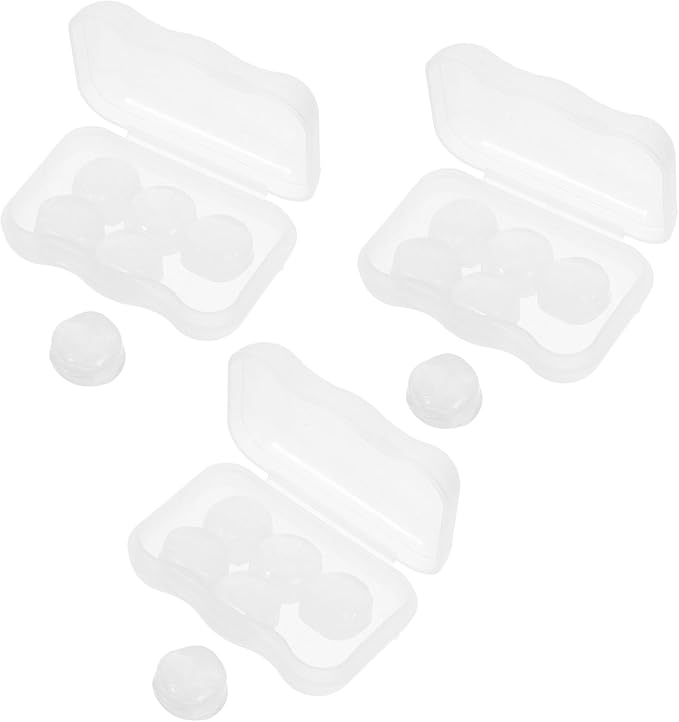 18pcs Moldable Silicone with Transparent Storage Box Noise Reduction Ear Protectors for Work and Study Custom Fit Soundproof Blocking External Noise
