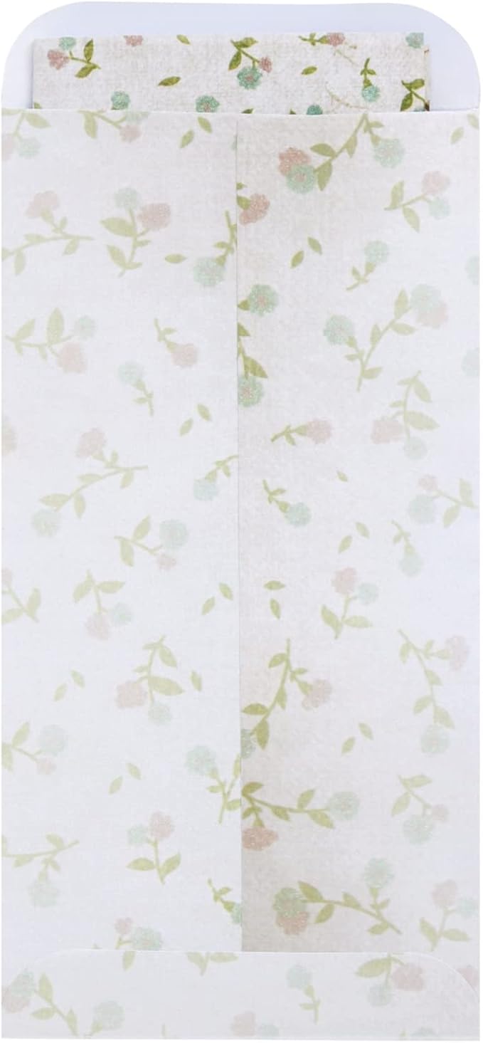 Paper Junkie Stationery Set - 7.25 x 10.2 In, Gold, 60 Sheets & 30 Envelopes - Letter Paper & Envelopes - Vintage Paper Designs