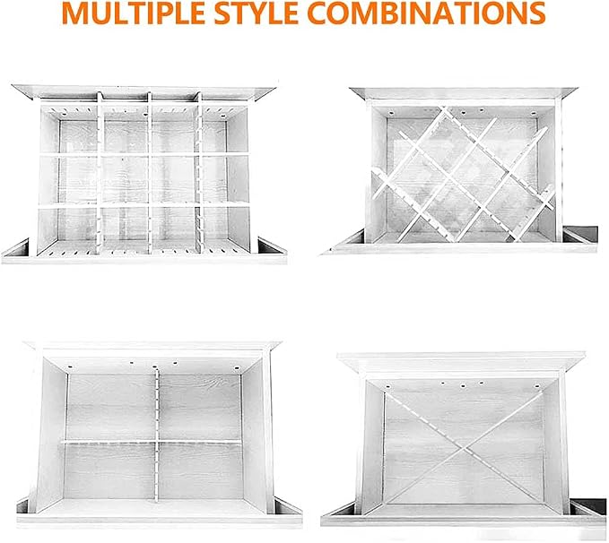 10Pcs Drawer Dividers, 15.75" x 3.55", Thick, DIY Organizer Separator, Large Adjustable Dresser Drawer Organizer for Clothes, Bedroom, Bathroom, Kitchen Cutlery, Desk, Office Storage