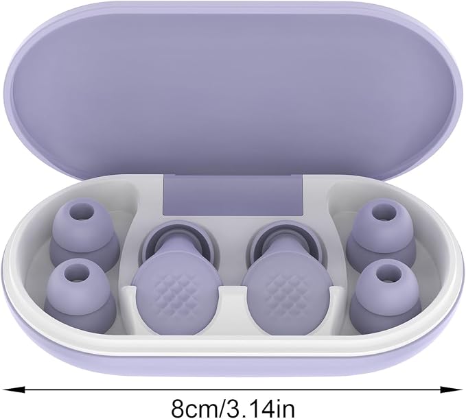 Ergonomic Noise Isolating Earplugs for Surfing Study Rest Silicone Design for Sensitive Ears Workers Breathable Silicone Soundproof Earplugs