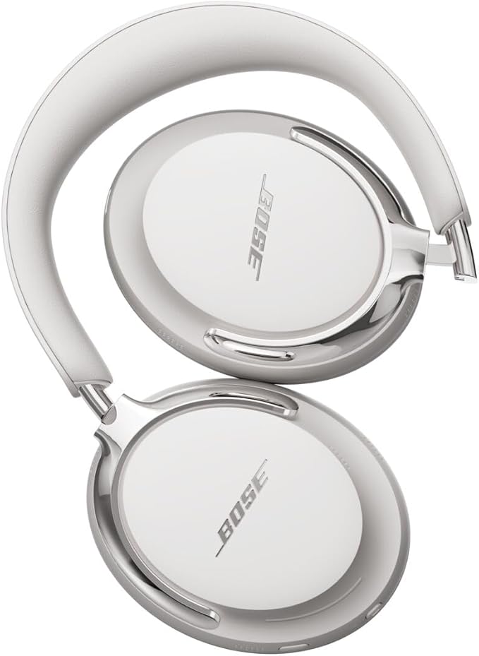 Bose QuietComfort Ultra Bluetooth Headphones (2nd Gen), Wireless Headphones with Spatial Audio, Over Ear Noise Cancelling with Mic, Up to 30 Hours of Play time, White Smoke