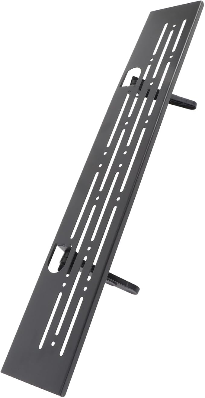 Ejoyous TV Top Shelf Computer Screen Top Shelf Mount Monitor Storage Rack Steel Floating TV Organizer Adjustable 60cm Hollow Design with Protective Pad Strips for Speaker