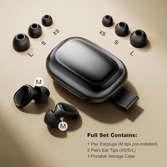 Yawsoy Noise Cancelling Ear Plugs - Ultimate Hearing Protection | 40dB SNR noise reduction, ultra-comfy & custom fit, reusable silicone ear plugs for sleep, focus, travel & noise sensitivity