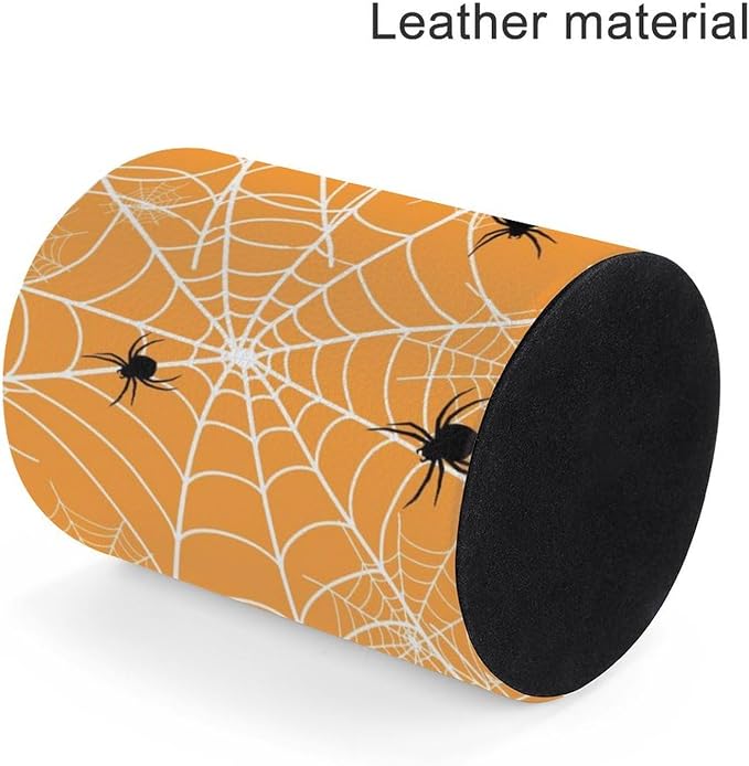 Spider Web Pen Holder for Desk PU Pencil Cup Organizer | Round Desks Makeup Brush Holder for School Multifunctional Office Supplies