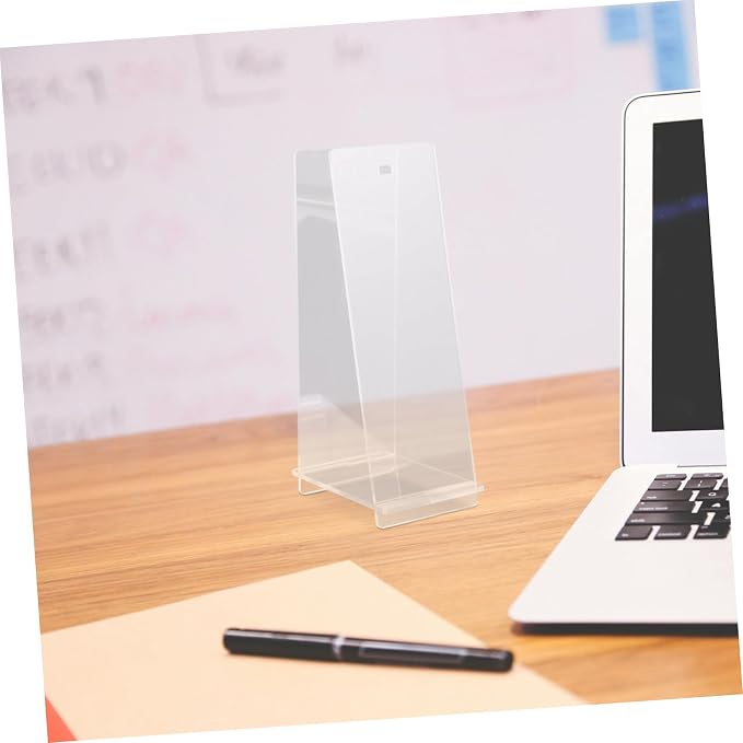 Stylish Transparent Acrylic Calendar Stand Multi Functional Flip Calendar Holder for Desk Compact and Tabletop Organizer for
