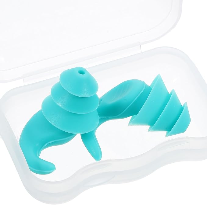 Ciieeo Noise Reduction and Studying, Reusable Silicone Carrying Case, Left Right Ear Pair for Snoring, Concerts, and Industrial Noise Protection