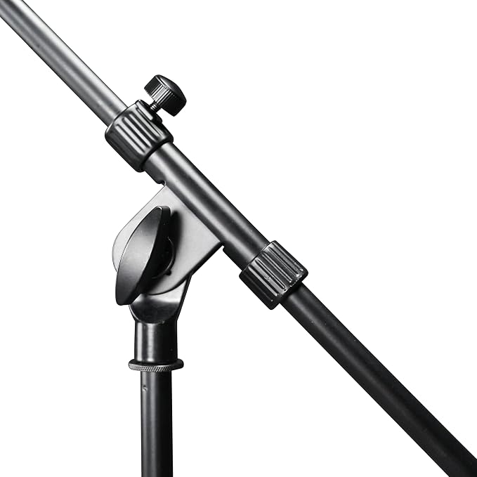 Gator Frameworks Rok-It Series Heavy Duty All Metal Telescoping Tripod Mic Stand with Adjustable 36" to 64" Height and Extendable Boom Arm, Fully Collapsible for Convenient Travel (RI-MIC-5020)