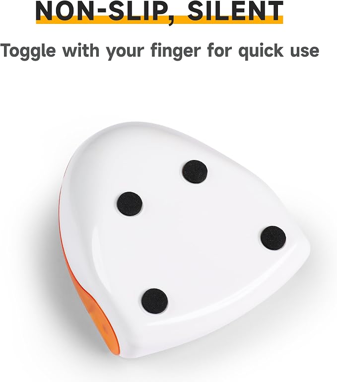Magnetic Paper Clip Holder for Desk (Orange, Paperclips Holder)