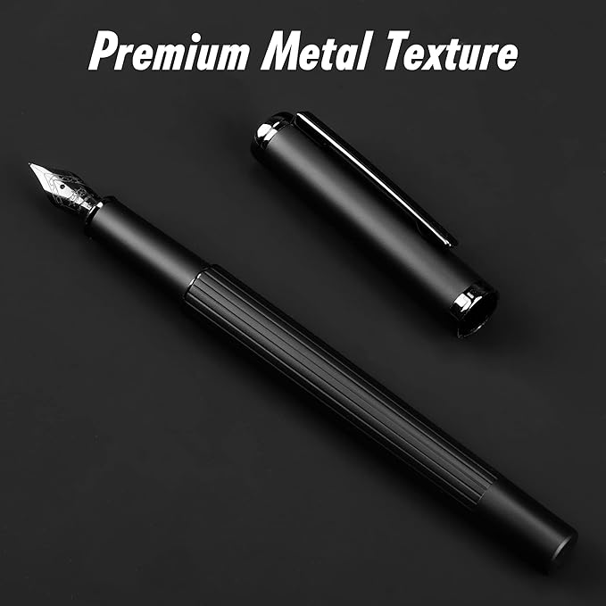 JINHAO Fountain Pen Medium Nib, Includes Ink Cartridges & Converter, Perfect Weight, Optimal Flow, No Skips