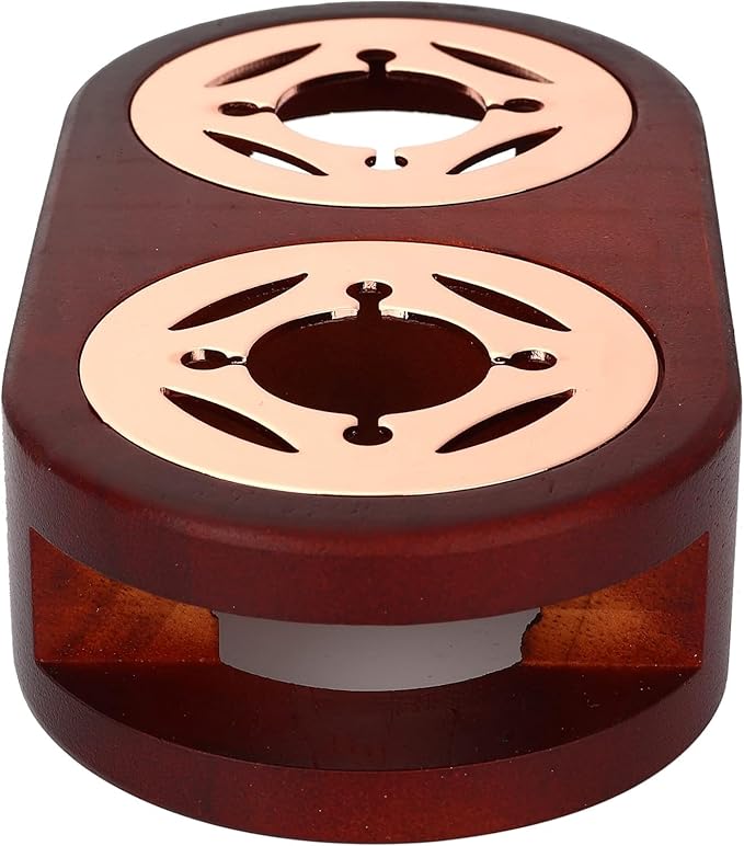 SWANGSA Double Wax Seal Warmer Kit, Wax Seal Furnace Tool with 2 Wax Seal Pens + 2 Wax Seal Spoons and 2 Candles for Sealing Wax Stamp Wedding Invitation Envelope Sealing (Double)