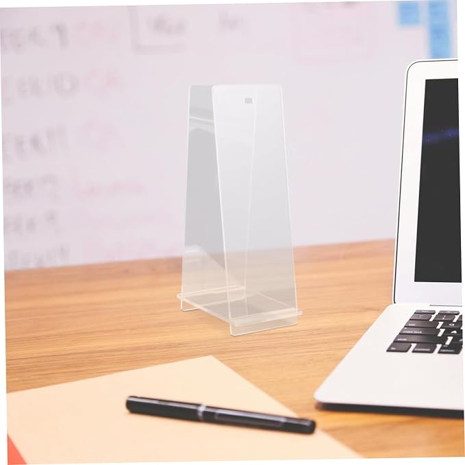 STOBAZA Acrylic Desk Calendar Holder Minimalist Flip Calendar Display Rack for Home and Office and Stylish Acrylic Stand for Daily Use Holder for Classroom and Desk Decor