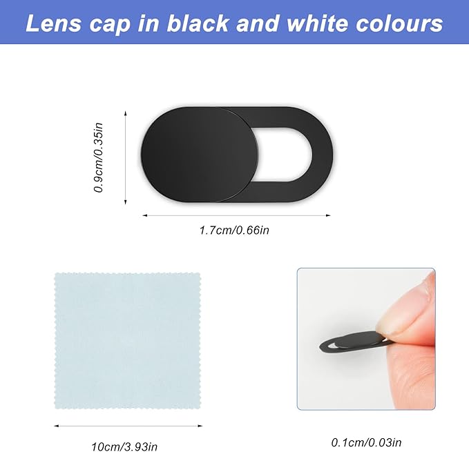 Webcam Cover for Laptop Camera Cover Slide, 20 Pcs Ultra Thin Phone Camera Covers for Laptops, Compatible with MacBook iMac iPad MacBook Pro Computer Laptop Camera Blocker Camera Cover Slide