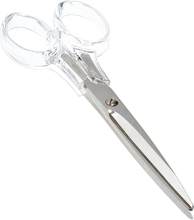 3-Piece Acrylic Desk Set, Clear with Silver Metal | Ruler, scissors, and staple remover set, Functional and elegant desk accessories, Stationery tools for office, and school