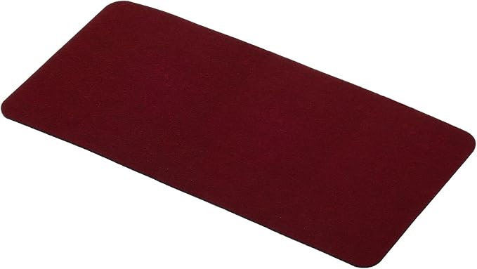 PATIKIL 24"x12" Desk Mat Protector, Felt Dual Side Mouse Pad Writing Mat for Office Home, Red
