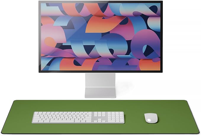 Jotsome Leather Desk Pad Mat, Non-Slip Desk Blotter Pad - Desk Protector for Office, Home, Laptop, and Desktop