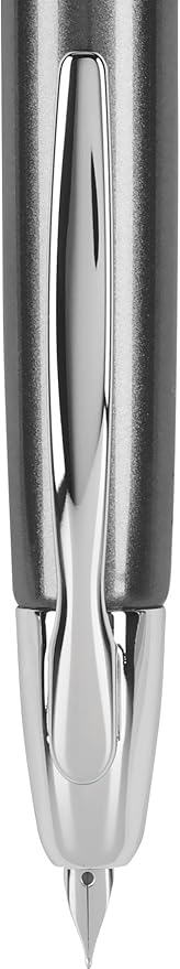 PILOT Vanishing Point Collection Refillable & Retractable Fountain Pen, Gun Metal Gray Barrel with Rhodium Accents, Blue Ink, Medium Nib (60533)