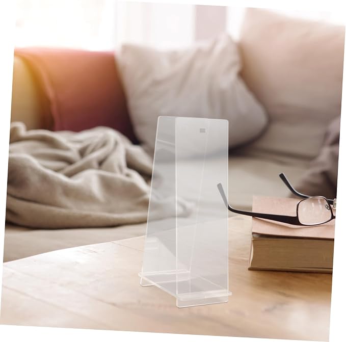 Transparent Acrylic Desk Calendar Stand Flip Calendar Holder Rack Stylish Compact Tabletop Calendar Display for Home Office Decor