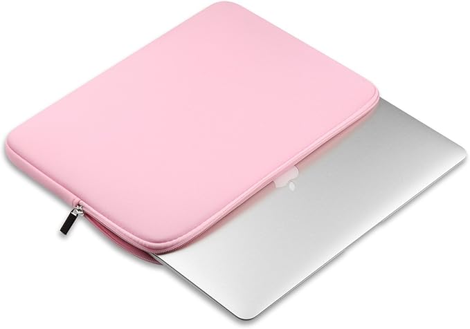 CCPK Laptop Sleeve Case for MacBook Pro 14 inch Mac Air 13 inch M4 M3 M2 M1 Compatible with Hp Lenovo Dell ASUS Computer Laptop Sleeve Bag Protective Carrying Case Cover 13-14 inch Accessories, Pink