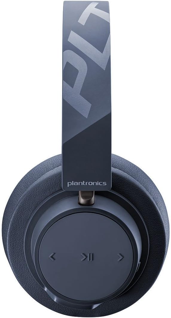 Plantronics BackBeat GO 600 Noise-Isolating Headphones, Over-The-Ear Bluetooth Headphones, Navy (211139-99)