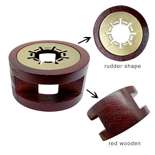 Seal Wax Melting Furnace Tool Wax Seal Stamp Warmer Stand with Spoon and Stirring Stick Kit for Wedding Envelope Seal Stamp (Redwood A)