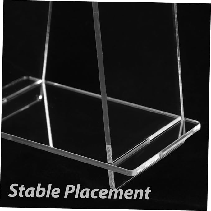 Stylish Transparent Acrylic Calendar Stand Multi Functional Flip Calendar Holder for Desk Compact and Tabletop Organizer for