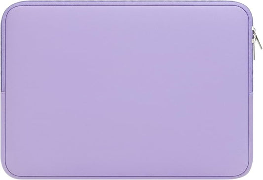RAINYEAR Laptop Sleeve Case Compatible with 13.3 Inch Notebook Computer Tablet Chromebook 14" MacBook Pro/Max M1 M2 M3 M4 M5 Soft Cover Protective Case Zipper Carrying Bag (Purple)