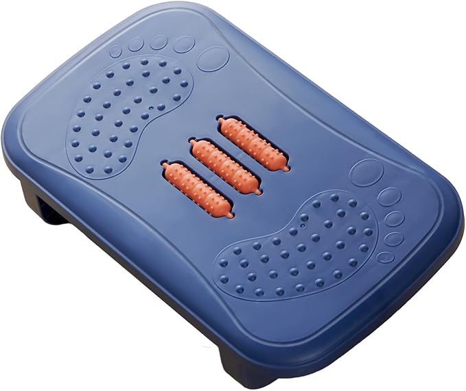 Foot Rest for Under Desk with Massage Rollers - 120Lbs Max Ergonomic Office Foot Stool for Home & Work, Relieves Leg & Back Pain