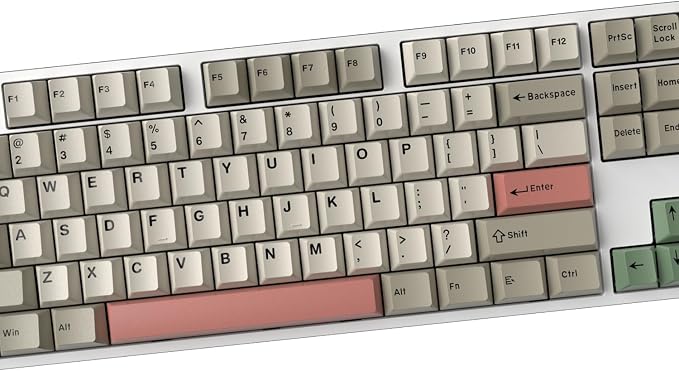 Fogruaden PBT Keycaps Set, Cherry Profile Custom Keycap for Mechanical Keyboard Keycaps(9009)
