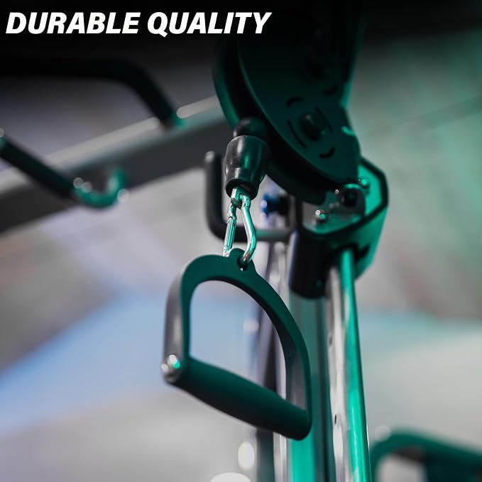 3.15 Inch 4 Pack Spring Snap Hook Carabiner, Cable Machine Accessories for Home Gym Pulldown Attachment, Exercise Machine, Heavy Duty Steel Clip for Outdoor Fitness