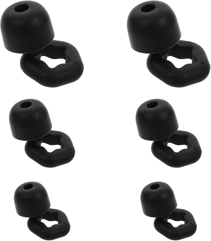 NOLITOY 3 Pairs Reusable Soft Silicone Noise Reduction Ergonomic Comfortable Fit for Sleeping Travel Concerts Swimming Focus in Small Medium Large Sound Insulation