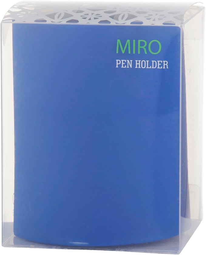 Pen Holder for Desk, Royal Blue, 4x3 Inch | Modern, Home Office Organizer, Office Decor for Men, Multiple Colors Available