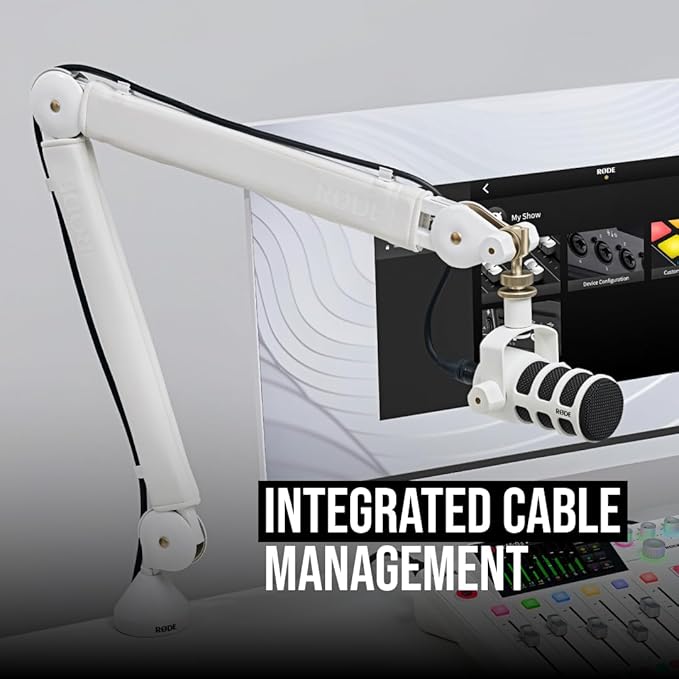 RØDE PSA1+ Professional Studio Arm with Spring Damping and Cable Management (White)