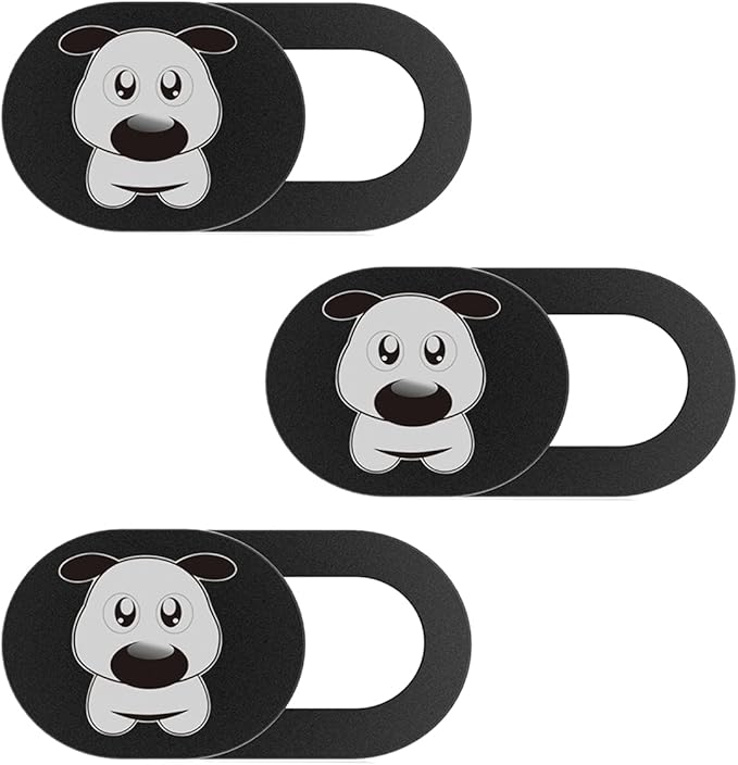Cute Webcam Cover Slide Ultra Thin 0.027in Web Camera Lens Shutter for Laptop/iPhone/iPad/Smartphone- Protection Against Surveillance(3Pack)
