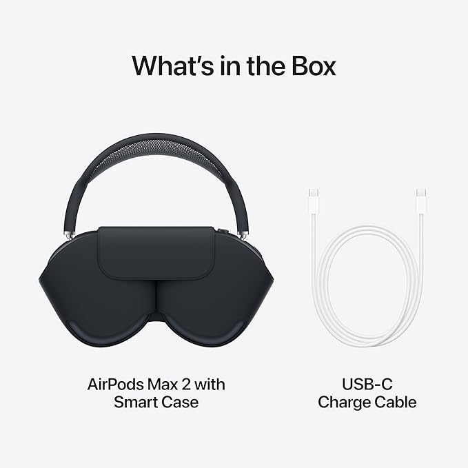Apple AirPods Max 2 Wireless Over-Ear Headphones, Active Noise Cancellation, Adaptive Audio, Personalized Spatial Audio, Live Translation, Bluetooth Headphones for iPhone – Orange