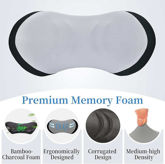 Lumbar Support Pillow for Office Chair - Lumbar Pillow for Car, Memory Foam Ergonomic Lumbar Support Pillow for Car Back Support for Office Chair