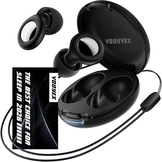 Ear Plugs for Sleeping Noise Cancelling - 45dB Motorcycle Ear Plugs for Noise Reduction - Reusable Silicone Concerts EarPlugs with 8 Ear Tips & Case for for Sleep Work Travel Snoring