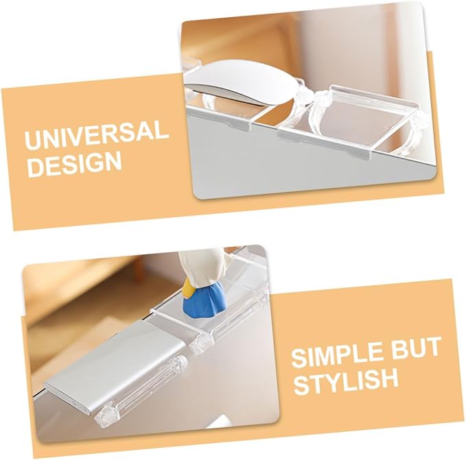 PRETYZOOM Sleek Tv Top Storage Shelf Monitor Shelf for Computer Plastic Router Holder Sturdy and Space-Saving Design