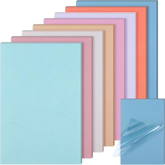 Yinder 4 x 6 Inch Transparent Sticky Notes Translucent Sticky Notes 240 Sheets Waterproof Clear Self Memo Pad See Through Back to School Bible Journaling Accessories Office School Supply(Aesthetic)