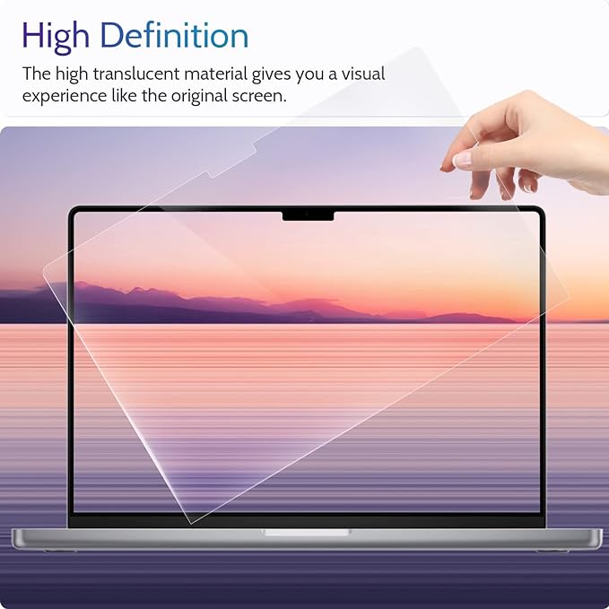 Peslv 3-Pack Anti Blue Light Screen Protector for MacBook Air 13.6/13 Inch (2022-2026, M2 M3 M4 M5 Chip), 13.6inch Mac Laptop Glare Filter Uv Blocker Shield Cover Eye Protection Film