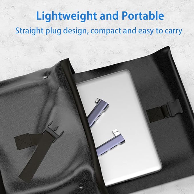 USB Hub for Laptop 4-Port, Portable USB 3.0 Hub USB Splitter, USB Multiport Adapter Expander for MacBook Air/Pro, Laptop, PC, Keyboard, Flash Drive, Mobile HDD (USB Hub for Right)