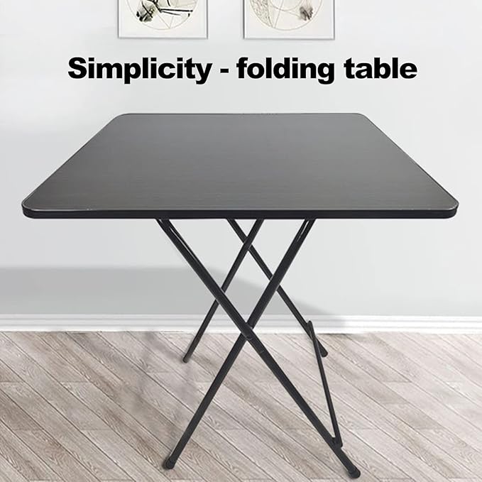 YOXIER Foldable Desk,Home Office Desks,Household Portable Small Dining Table,Multifunction Portable Computer Desk for Storing Items at Home & in The Office, Essential for Gatherings & Office Work Bla