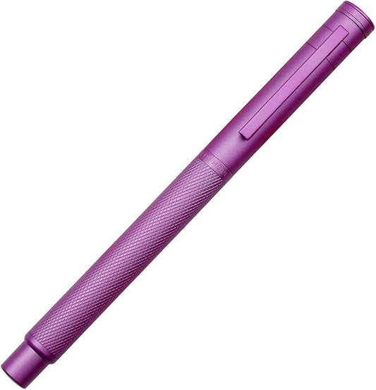 Hongdian Pink Forest Metal Fountain Pen, Beautiful Tree Texture Bent Nib Writing Office Pen