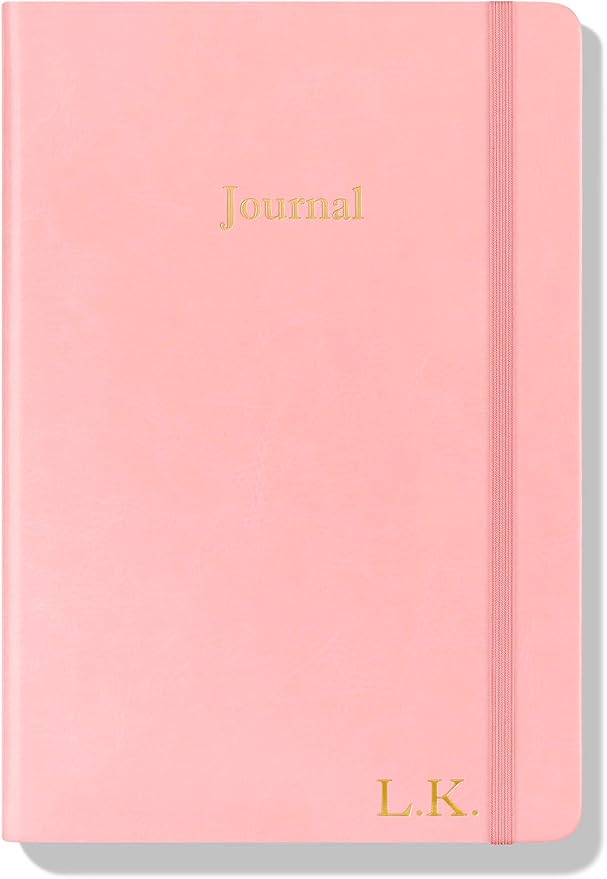 Wykeham's Executive 2026 Undated Daily Journal Planner – Customization Available (Personalized Rose, 8.5"×5.5")