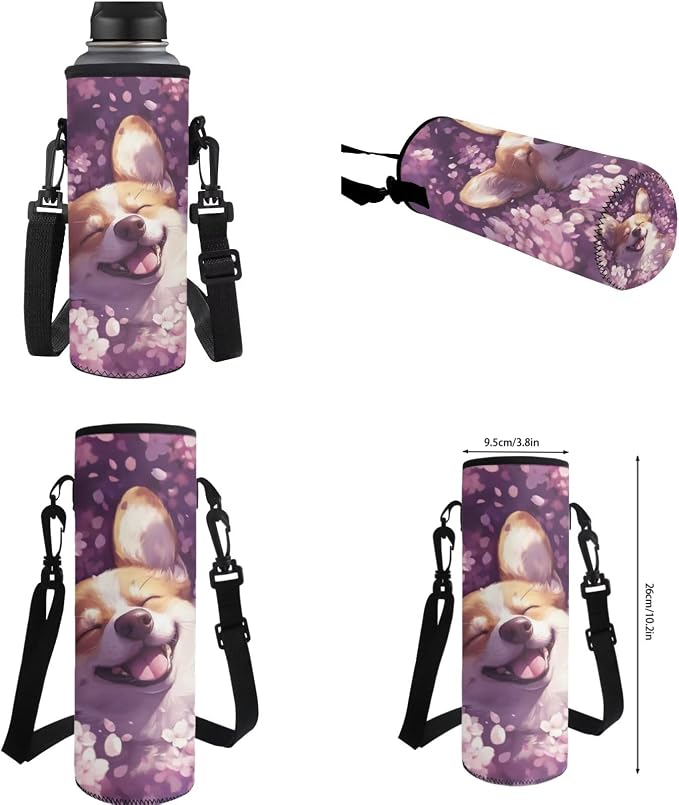 Ystardream Sweet Fox Backpacks for Girls Backpack with Lunch Box Pencil Case Water Bottle Sleeve 4 Pcs Book Bag Elemenatry Preschool Back Packs Schoolbag with Front Pocket for Kids Boys Easy Carry