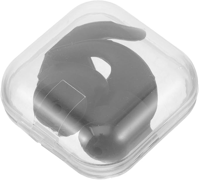 Reusable Silicone Anti-Noise with Storage Case, Noise Reducing, Studying, and Industrial Use, 1 Pair Black for Sound Blocking and Hearing Protection Style