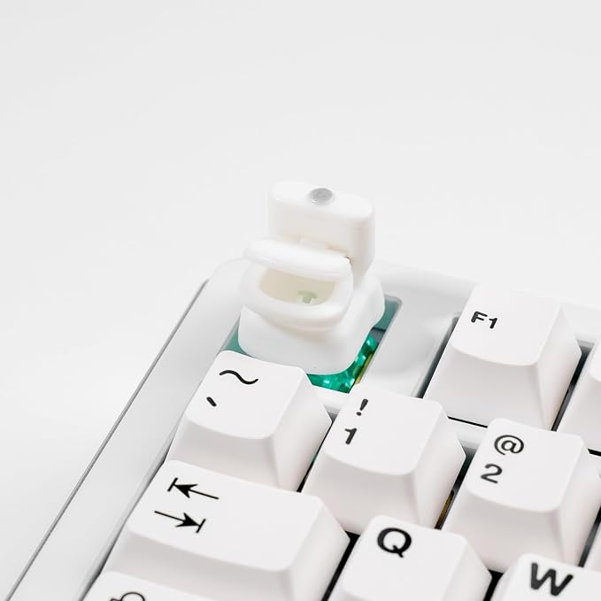 Artisan Toilet Keycap, Resin, 1U Size, RGB Backlit Compatible, Removable Cover Design for MX Mechanical Keyboard Switches, Gaming