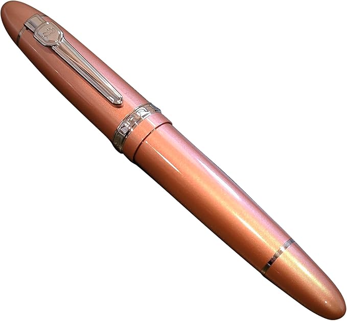 JH159 Rollerball and Ballpoint Pens (Rose Gold+Silver Clip)
