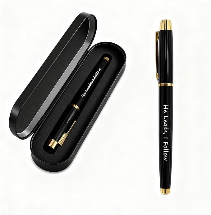 TANWIH Christian Gifts for Men Women – Engraved Faith-Based Gel Pen Gift Set – Religious Birthday Christmas Easter Gift for Pastor Church Volunteers & Catholics