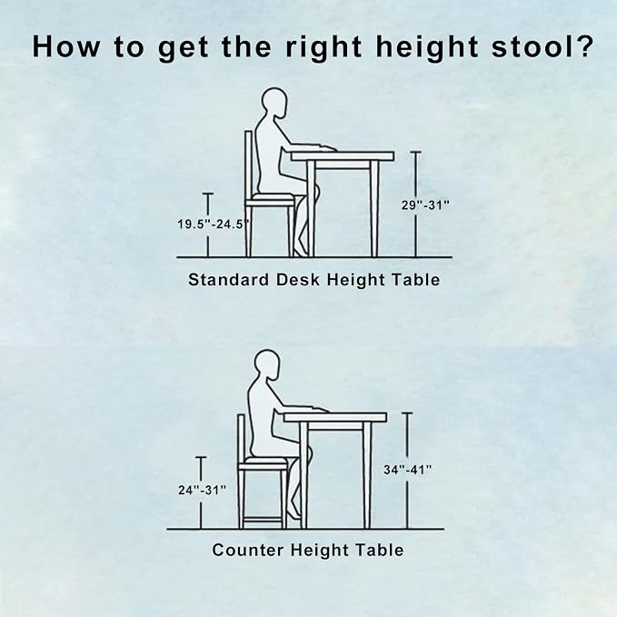 Lockable Stool with Back and Foot Rest Ergonomic Rolling Hydraulic Adjustable Stool for Doctor Esthetician Artist Home Small Office Desk (Black, 19.5''-24.5'')